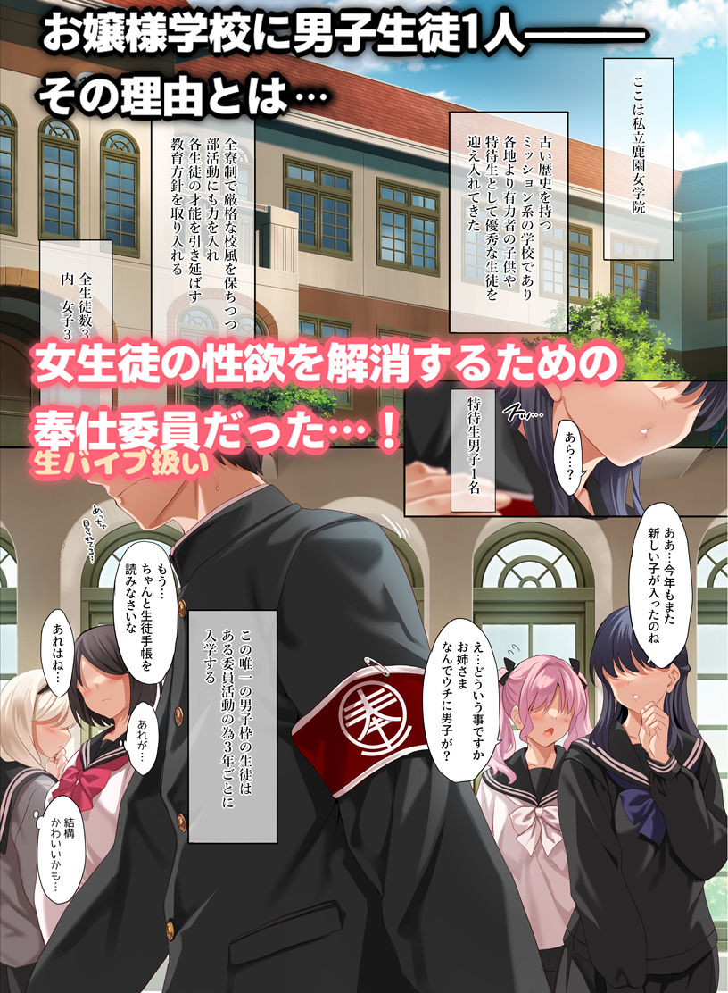 女学校で男ひとりなので校則で性欲のはけ口にされる日常 総集編1 2 女学校で男ひとりなので校則で性欲のはけ口にされる日常 総集編1 画像1
